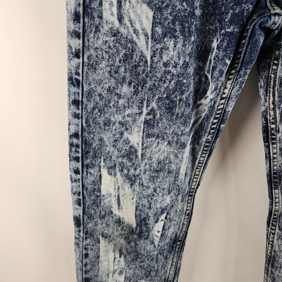 Levis Jeans Mens 32x32 Blue 512 Vintage Stone Wash Tapered Denim - Picture 6 of 12